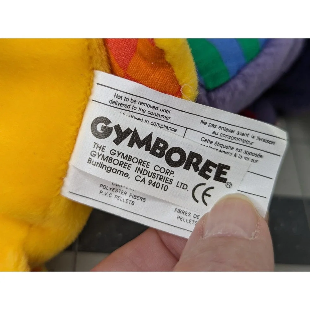 Gymboree Yellow Duck Horse Zebra‎ Plush Stripes Stuffed Animal Toy